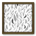 Quadro Decorativo - Penas - 33cm X 33cm - 154qdsm