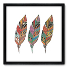 Quadro Decorativo - Penas - 50cm X 50cm - 028qnscp