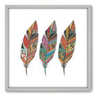 Quadro Decorativo - Penas - 70cm X 70cm - 028qnsdb