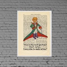 Quadro Decorativo Pequeno Príncipe Vintage 33x24cm - Com Vidr