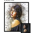 Quadro Decorativo Personalizado Sua Foto Color Pen Canvas - S