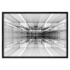 Quadro Decorativo Persopectiva Colorido com Vidro 100x70x3,5cm Tropical