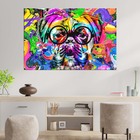 Quadro Decorativo Pet Colorido Canva Para Sala 60x40