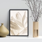 Quadro Decorativo Pétalas Brancas Fundo Branco 33x24cm - Com