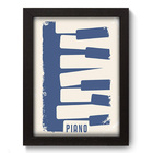 Quadro Decorativo - Piano - 19cm X 25cm - 106qdgp