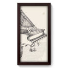 Quadro Decorativo - Piano - 19cm X 34cm - 037qdgp