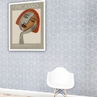 Quadro Decorativo Picasso Imagine  - 70x50cm Moldura Preta
