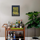 Quadro Decorativo Pierce Preto E Amarelo