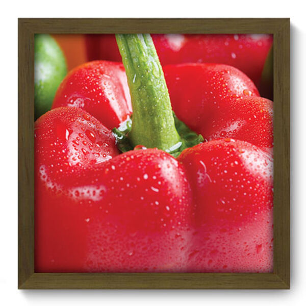 Quadro Decorativo - Pimentão - 33cm X 33cm - 249qdcm