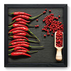 Quadro Decorativo - Pimentas - 33cm X 33cm - 135qdcp