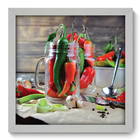 Quadro Decorativo - Pimentas - 33cm X 33cm - 267qdcb