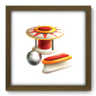 Quadro Decorativo - Pinball - 33cm X 33cm - 208qddm