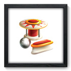 Quadro Decorativo - Pinball - 33cm X 33cm - 208qddp