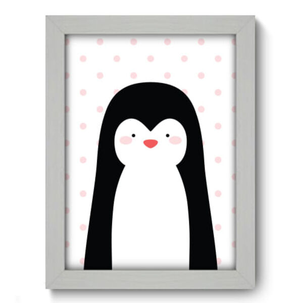 Quadro Decorativo - Pinguim - 19cm X 25cm - 097qdib