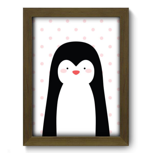 Quadro Decorativo - Pinguim - 19cm X 25cm - 097qdim
