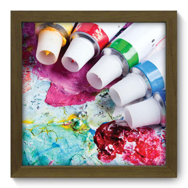 Quadro Decorativo - Pintura - 22cm X 22cm - 016qddm