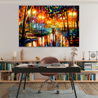 Quadro Decorativo Pintura Leonid Afremov Praça