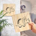 Quadro Decorativo Pinus Animais Dinossauro Quarto Infantil Sa