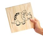 Quadro Decorativo Pinus Animais Dinossauro Quarto Infantil Sa