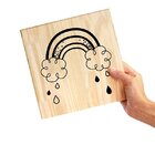 Quadro Decorativo Pinus Arco Íris Quarto Infantil Crianças De