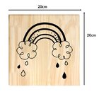 Quadro Decorativo Pinus Arco Íris Quarto Infantil Crianças De