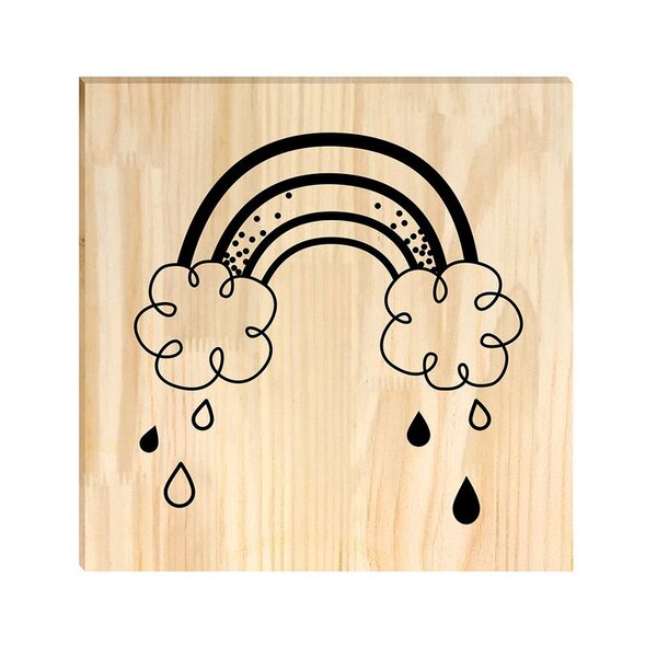 Quadro Decorativo Pinus Arco Íris Quarto Infantil Crianças De