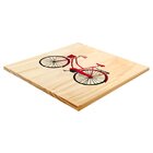 Quadro Decorativo Pinus Bicicleta Paris Quarto Sala Vermelho