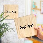 Quadro Decorativo Pinus Cílios Sala Quarto Feminino Mulher