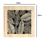 Quadro Decorativo Pinus Folhas Folhagem Hall Sala Quarto