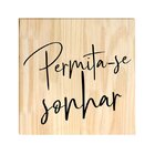 Quadro Decorativo Pinus Frase Motivacional Sonho Quarto Sala