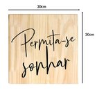 Quadro Decorativo Pinus Frase Motivacional Sonho Quarto Sala