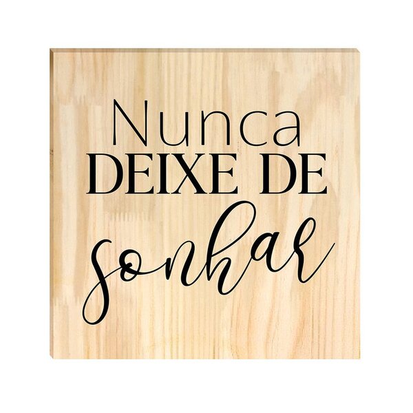 Quadro Decorativo Pinus Frases Motivacionais Fé Quarto Sala