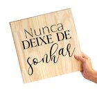 Quadro Decorativo Pinus Frases Motivacionais Fé Quarto Sala