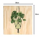 Quadro Decorativo Pinus Plantas Folhagens Verdes Jardim Folha