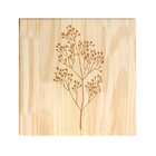 Quadro Decorativo Pinus Ramos Delicado Dourado Folhagem Tons
