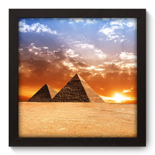 Quadro Decorativo - Pirâmides - 22cm X 22cm - 025qnmap