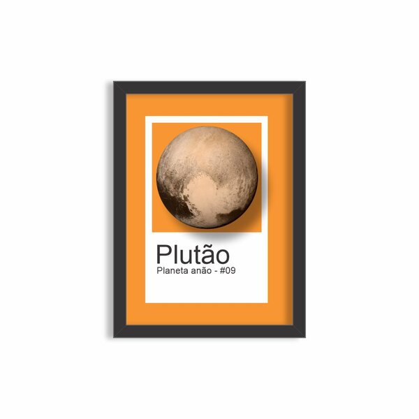 Quadro Decorativo Planeta Anão Plutão