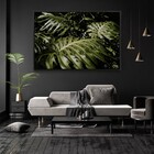 Quadro Decorativo Planta Costela De Adão Com Moldura E Sem Vi