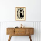 Quadro Decorativo Plaquinha Srta 24x18cm - Com Vidro Moldura