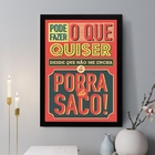 Quadro Decorativo Pode Fazer O Que Quiser 33x24cm Moldura Bra