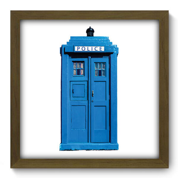Quadro Decorativo - Police Booth - 33cm X 33cm - 160qddm