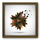 Quadro Decorativo - Poliedro - 33cm X 33cm - 257qdam