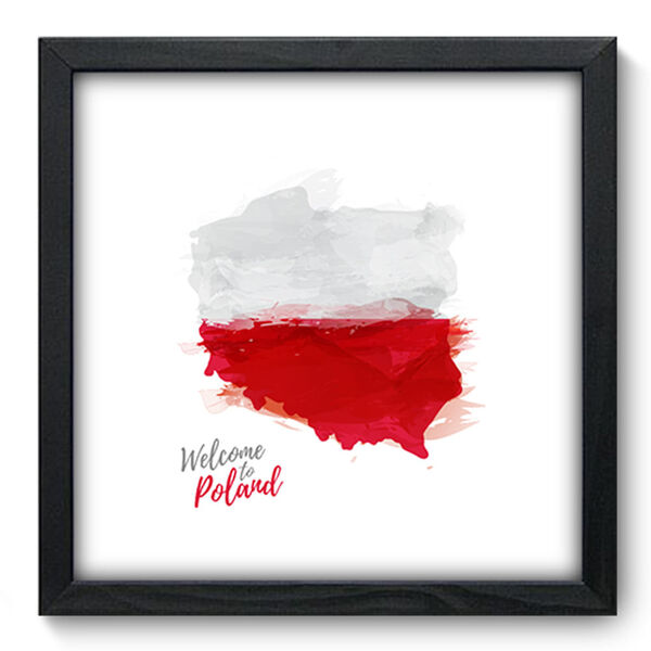 Quadro Decorativo - Polonia - 33cm X 33cm - 249qdmp