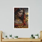 Quadro Decorativo Pombagira Das 7 Chaves 45x34cm - Com Vidro