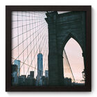 Quadro Decorativo - Ponte Do Brooklyn - 22cm X 22cm - 099qnmap