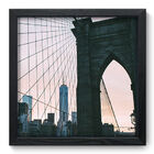 Quadro Decorativo - Ponte Do Brooklyn - 33cm X 33cm - 099qnmbp