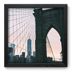 Quadro Decorativo - Ponte Do Brooklyn - 33cm X 33cm - 099qnmbp