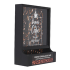 Quadro Decorativo Porta Cápsulas Depois Do Café Marrom 28x38cm