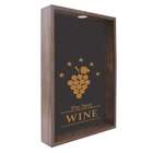 Quadro Decorativo Porta Rolhas The Best Wine Preto