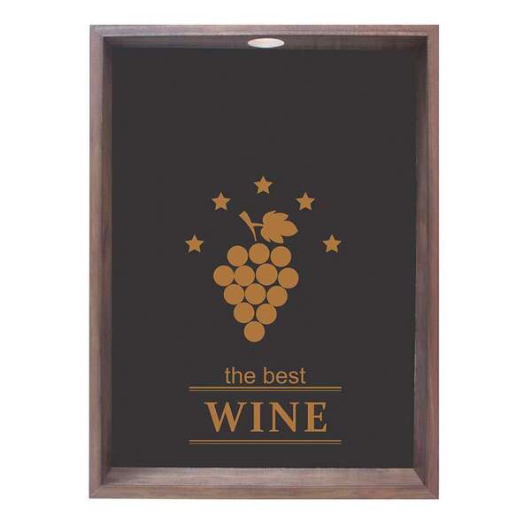 Quadro Decorativo Porta Rolhas The Best Wine Preto